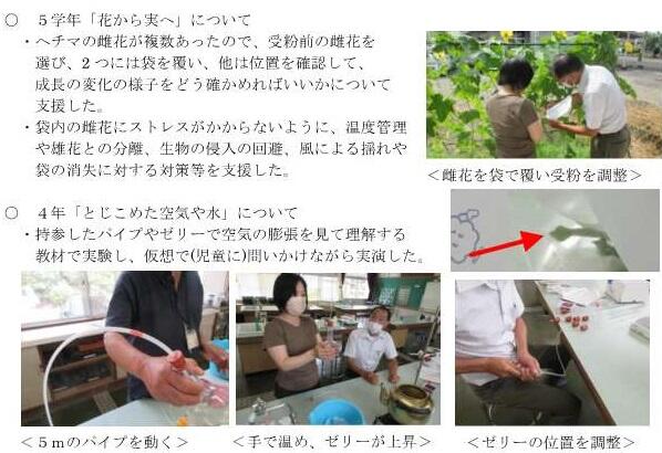 ５年　花から実へ　　４年　閉じ込めた空気
