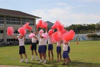 赤団応援の様子