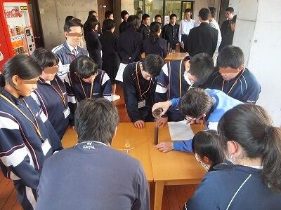 蒸留実験の様子