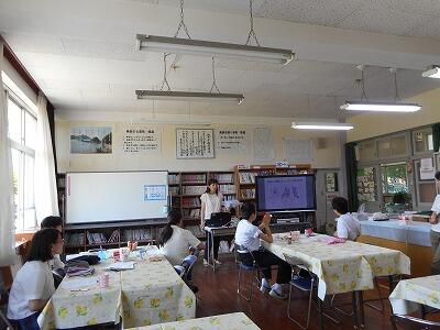 クイズに答えています