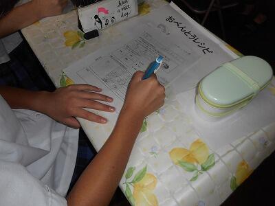 献立を考えています。