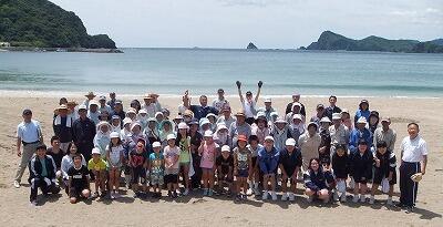 白い砂浜が蘇って潮風が気持ちいいです。今年の夏は熊野江海岸へどうぞ！