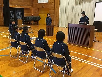 生徒会活動の説明です