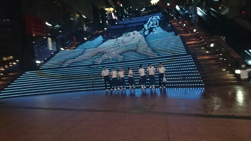 階段のイルミネーション