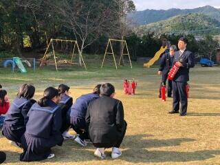 消防署の方の説明