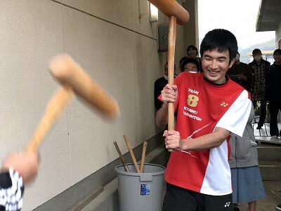 餅つきの様子です