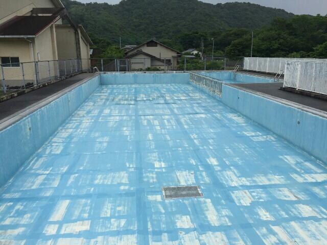 きれいになったプール