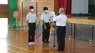 ソフトテニス男子団体地区優勝