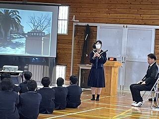 生徒会長の話し